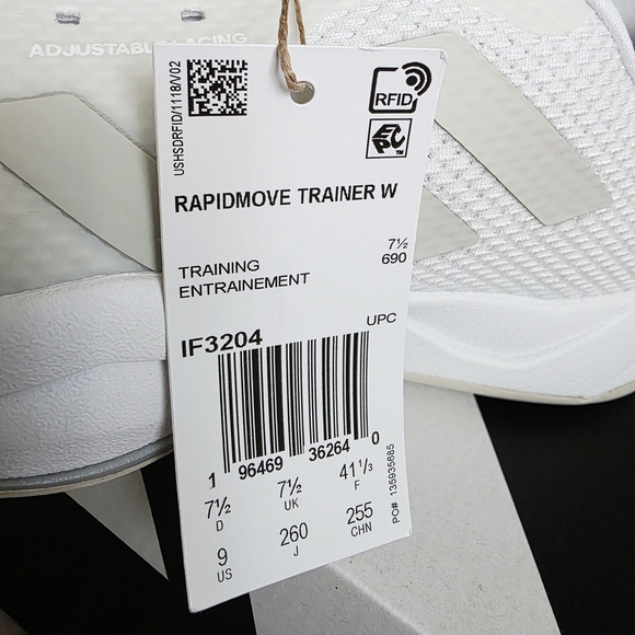 Adidas Size 9 Brandnew With Box White Athletic Sneakers - Picture 8 of 9